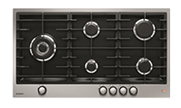 De Dietrich DPE7729XF 72cm 5 Zone Gas Hob with Cast Iron Pan Supports
